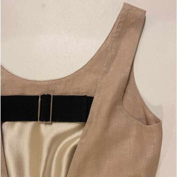 Dolce & Gabbana Gold Tweed Champagne Black Sleeveless Career to Cocktail Dress - Picture 11 of 16